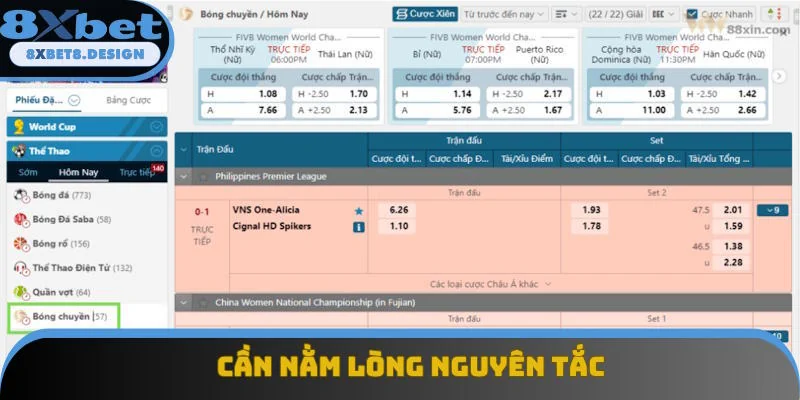 Cách cá cược bóng chuyền về việc nằm lòng nguyên tắc Cách cá cược bóng chuyền về việc nằm lòng nguyên tắc